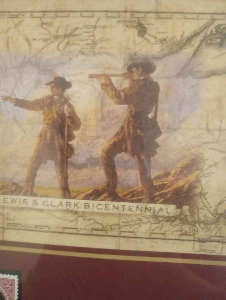 Louis and Clark Bicentennial hanging wall picture