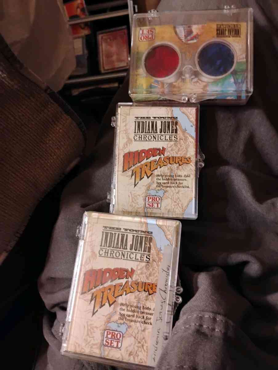 various trading card sets Indiana Jones Chronicles Star Trek