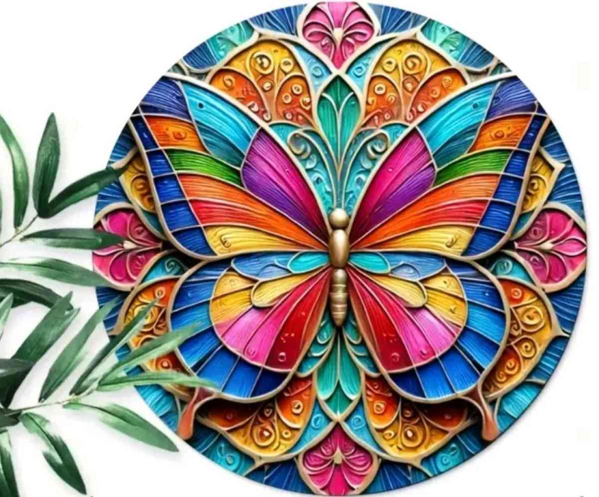 Metal Butterfly Wall Deco