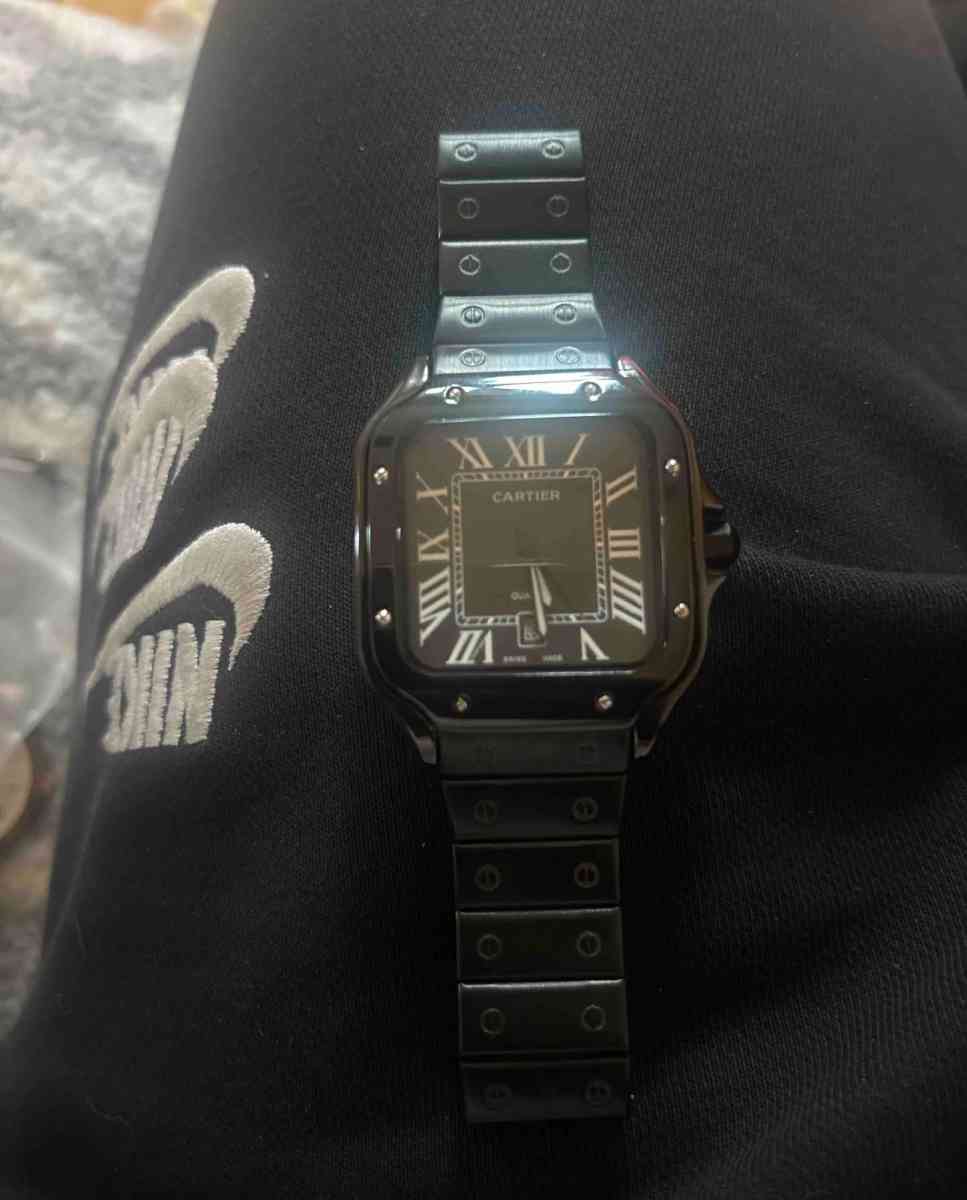 Cartier Santos de Cartier Mens Wristwatch Steel Silver With