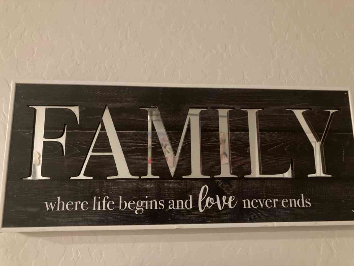 family sign