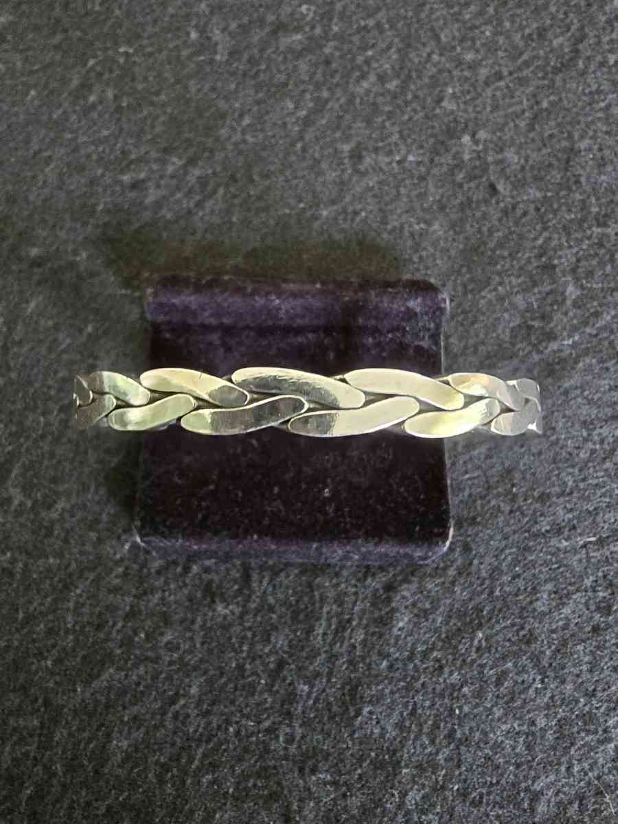 S925 Sterling Silver Retro Weave Bracelet