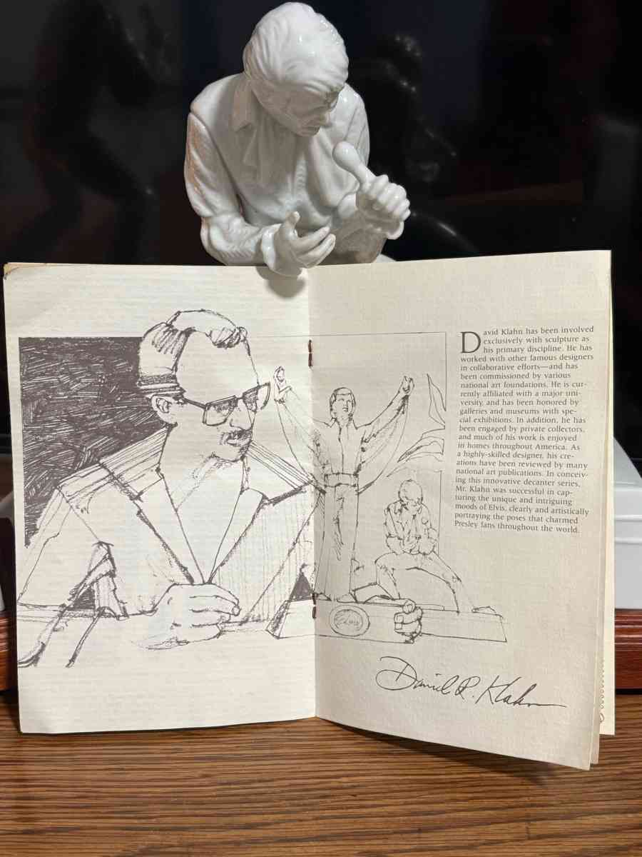 Elvis collected decanters vintage