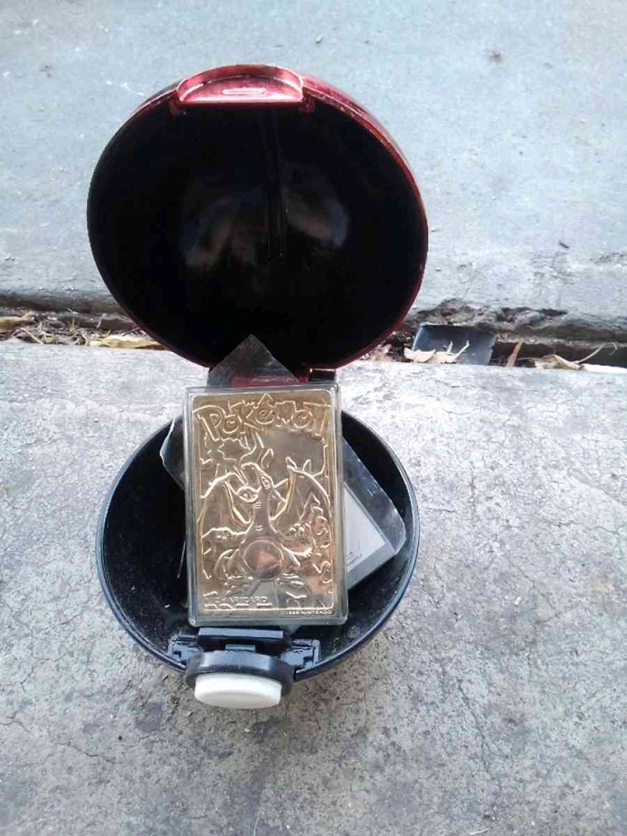 Charizard Gold Plated trading card