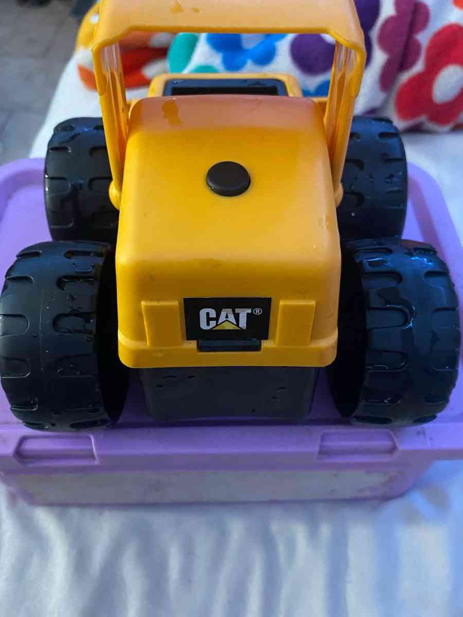 CAT yellow toy tractor