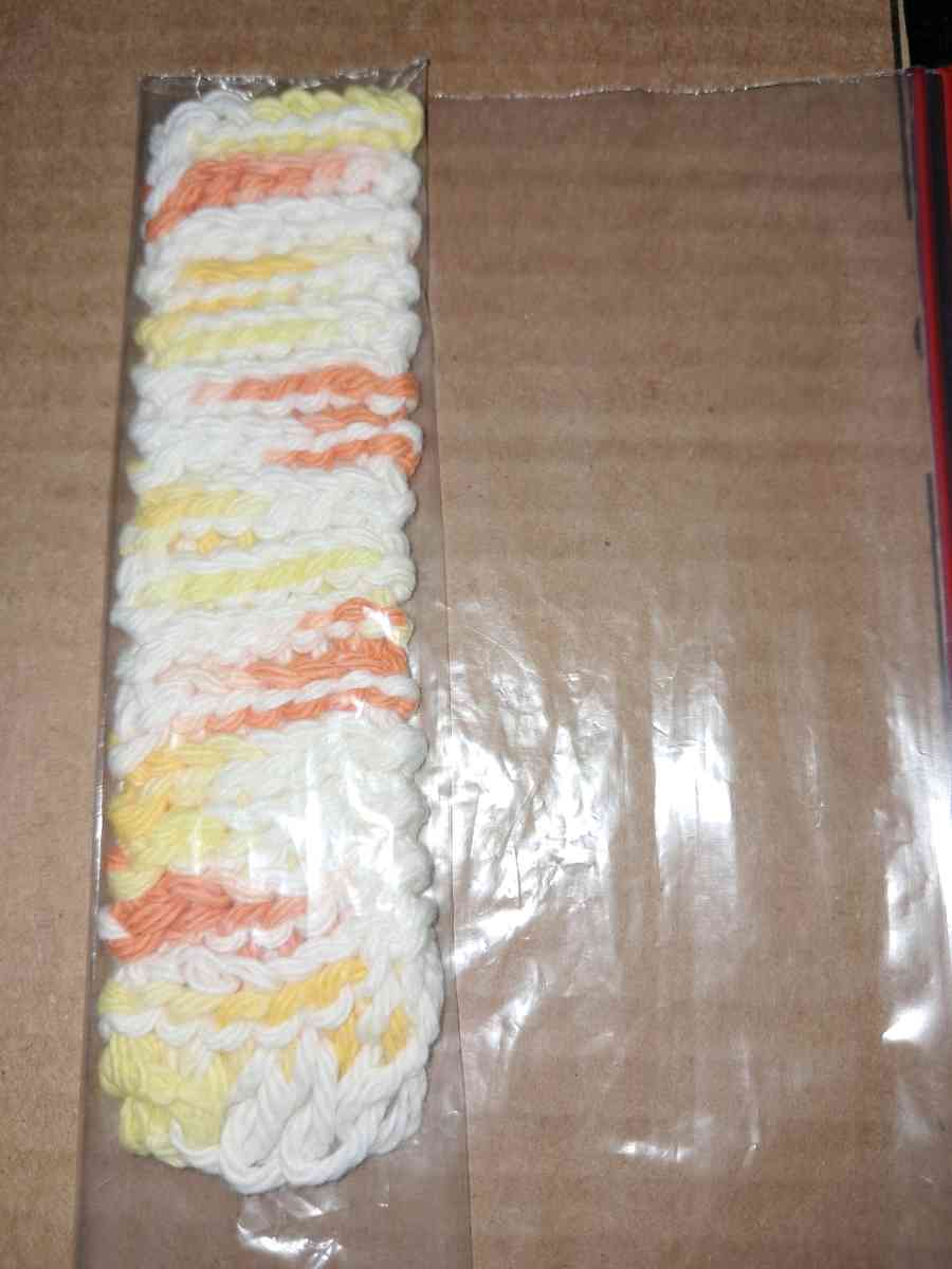A Handmade Crocheted Bookmark I call Candy Corn