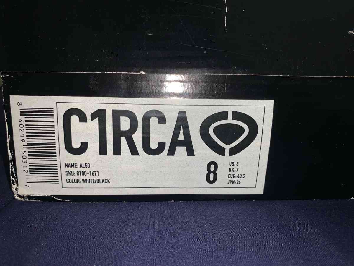 C1RCA BLACK AND WHITE SHOES