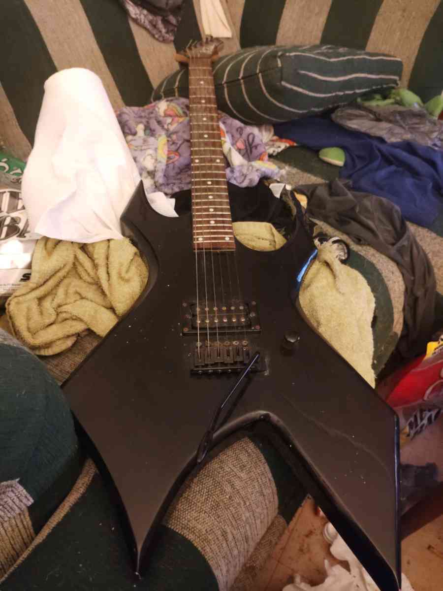 Electric guitar and amp