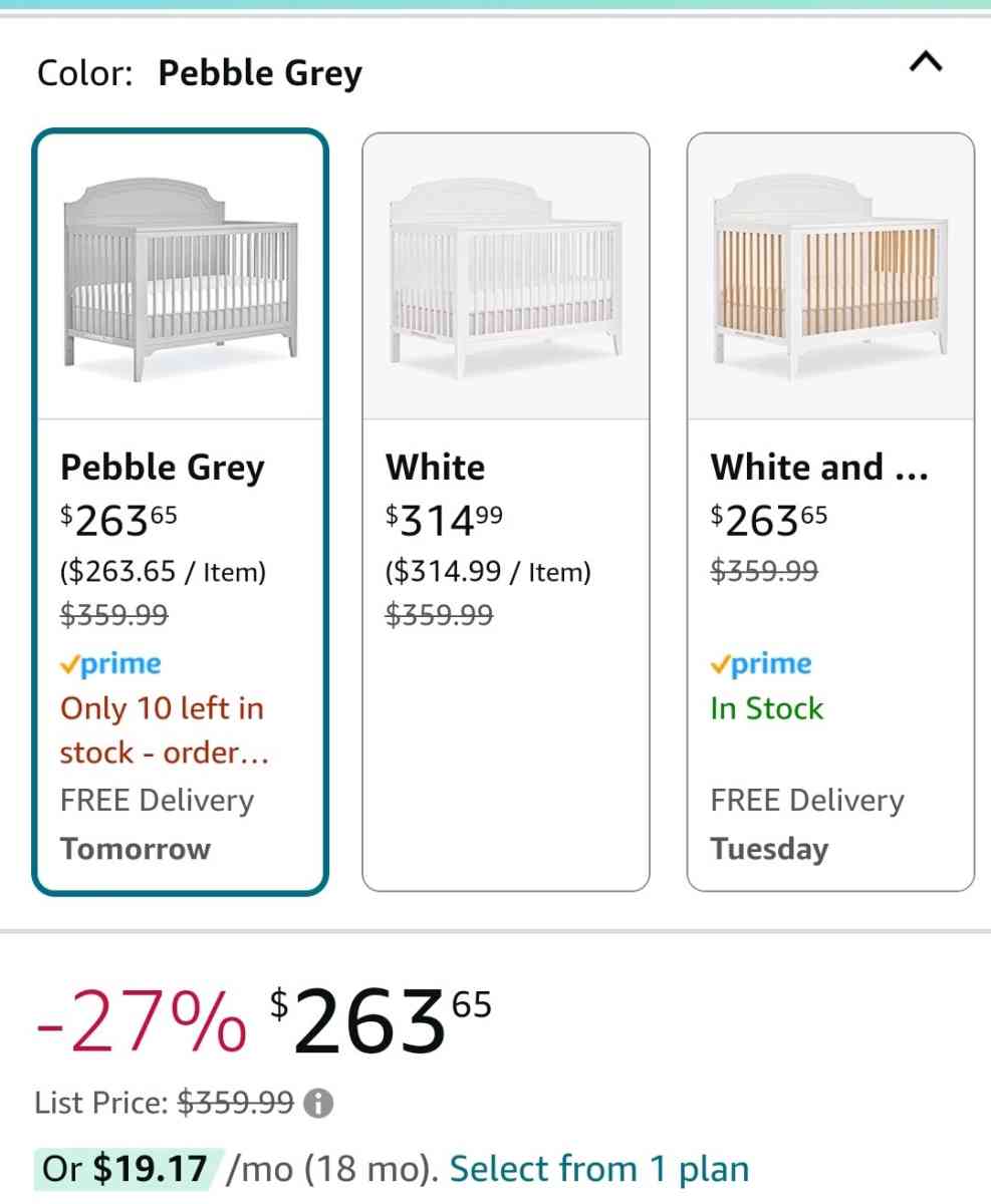 Convertable Crib NEW still in the box