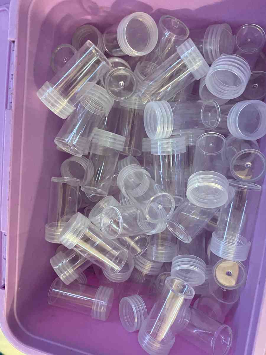 92 pcs 10 ml clear plastic bead containers