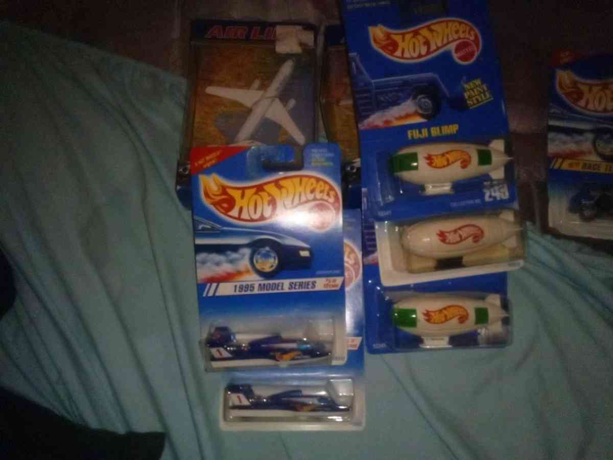 Die cast metal toy cars planes and trains
