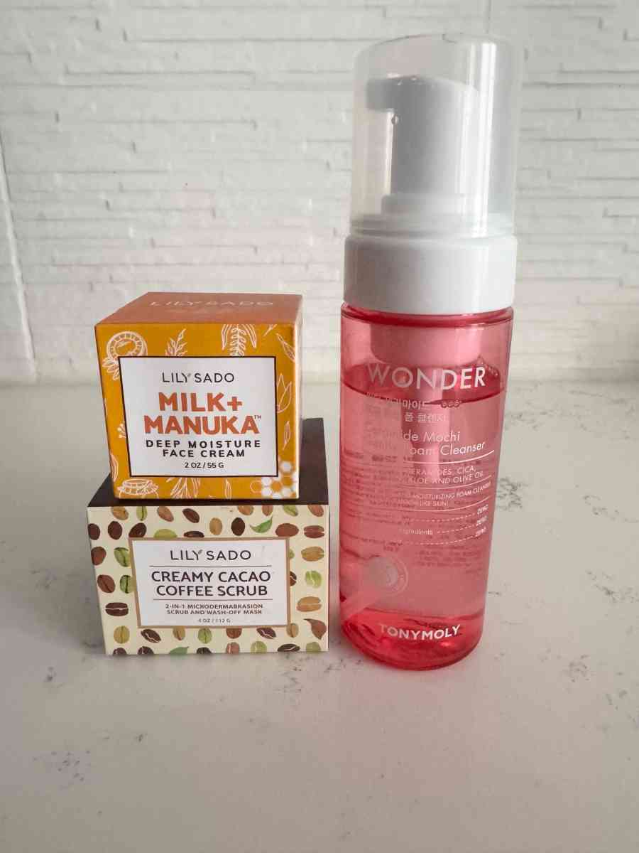 Face wash and moisturizer