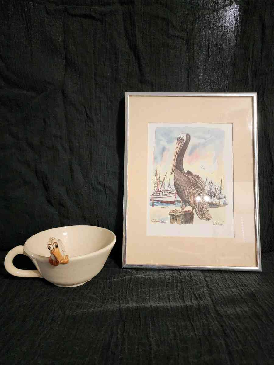 Lawson pottery and Kennedy print