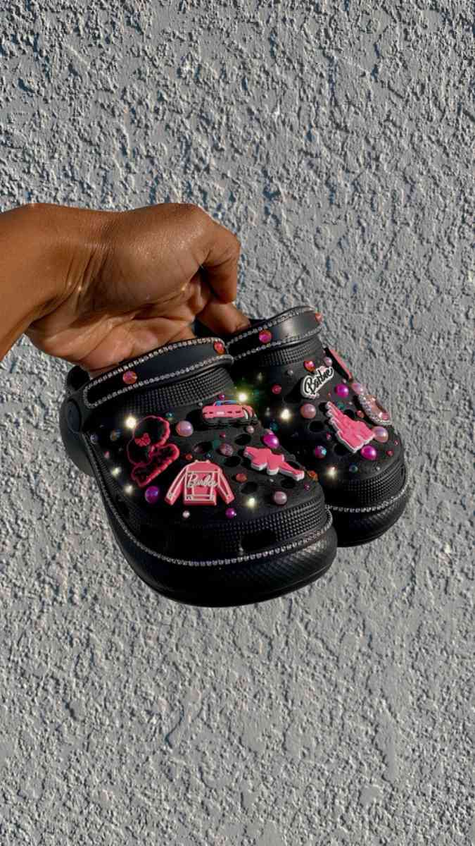 Platform Barbie Crocs