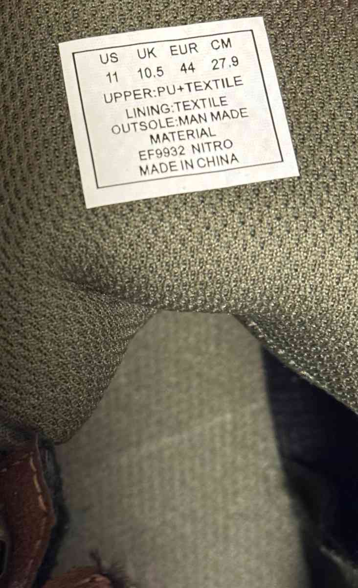 RBX HighTop Sneaker Brown Faux LeatherMens Size 11