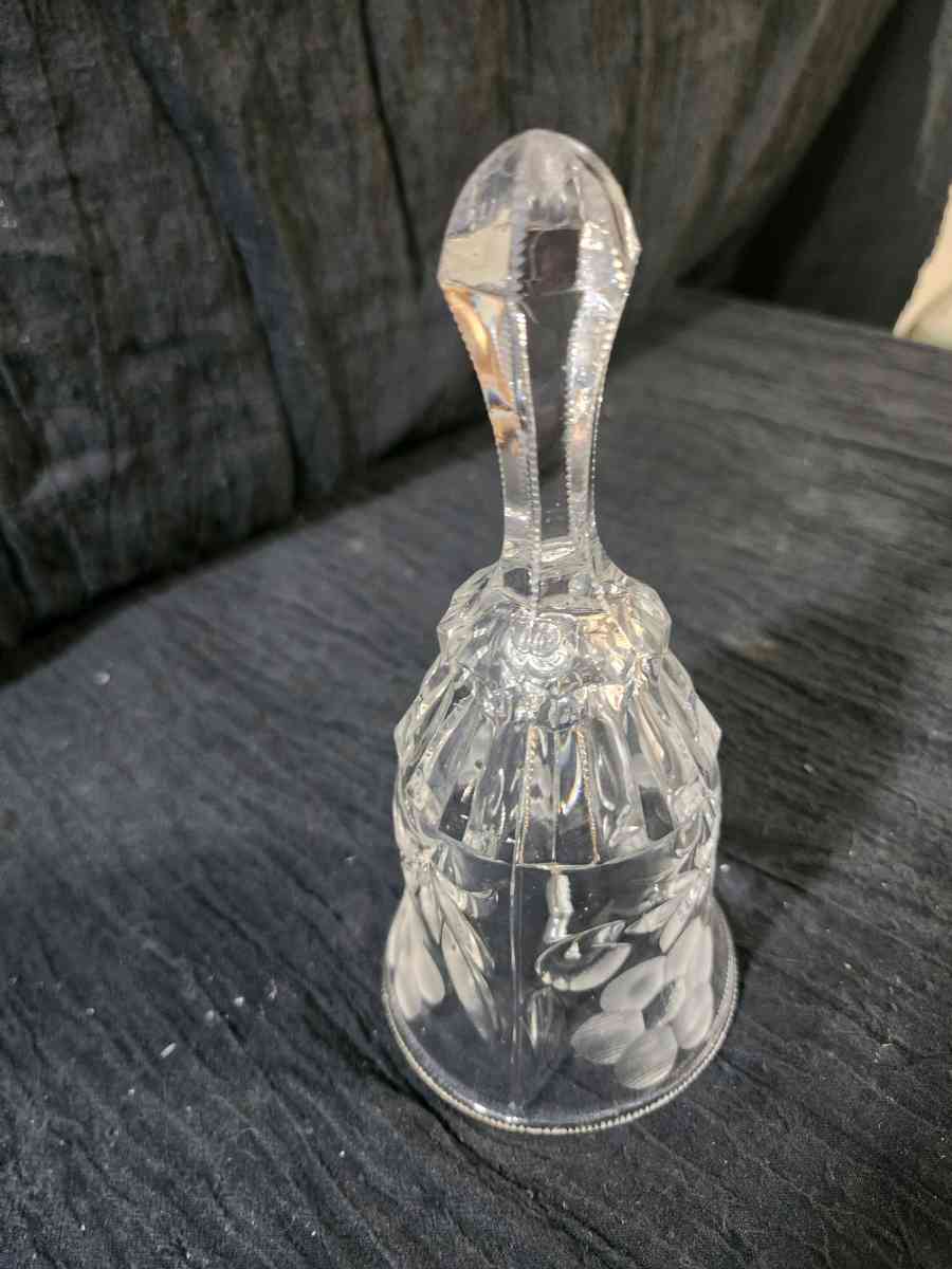 cut glass crystal bell