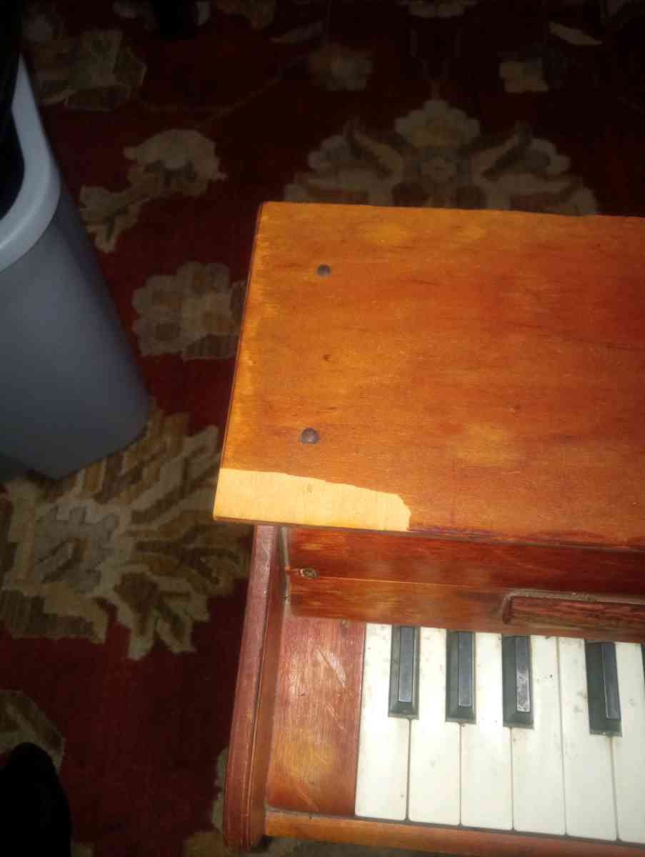 small antique vintage piano