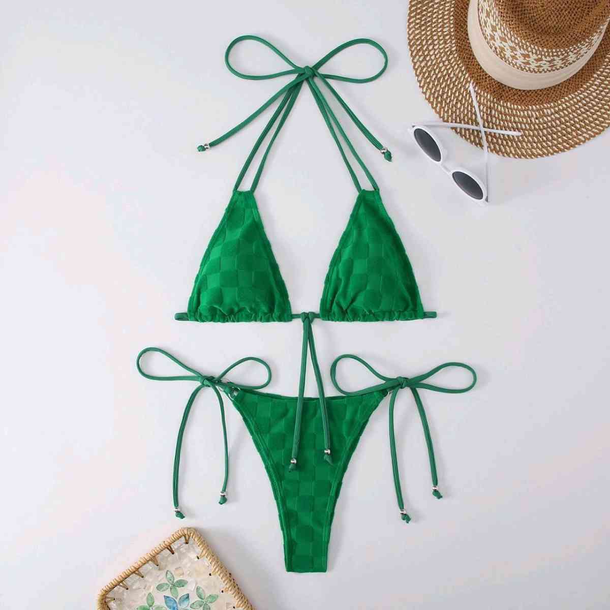 2pc swimsuit Green Color