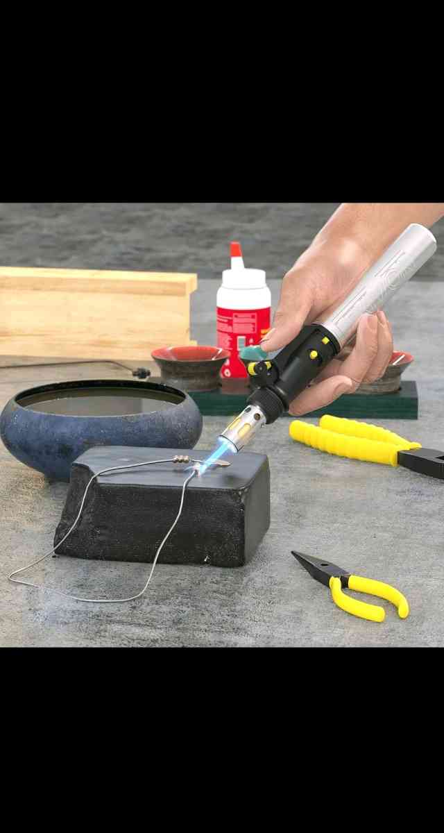 LEXIVON Butane Soldering Iron MultiPurpose Kit Cordless Adju