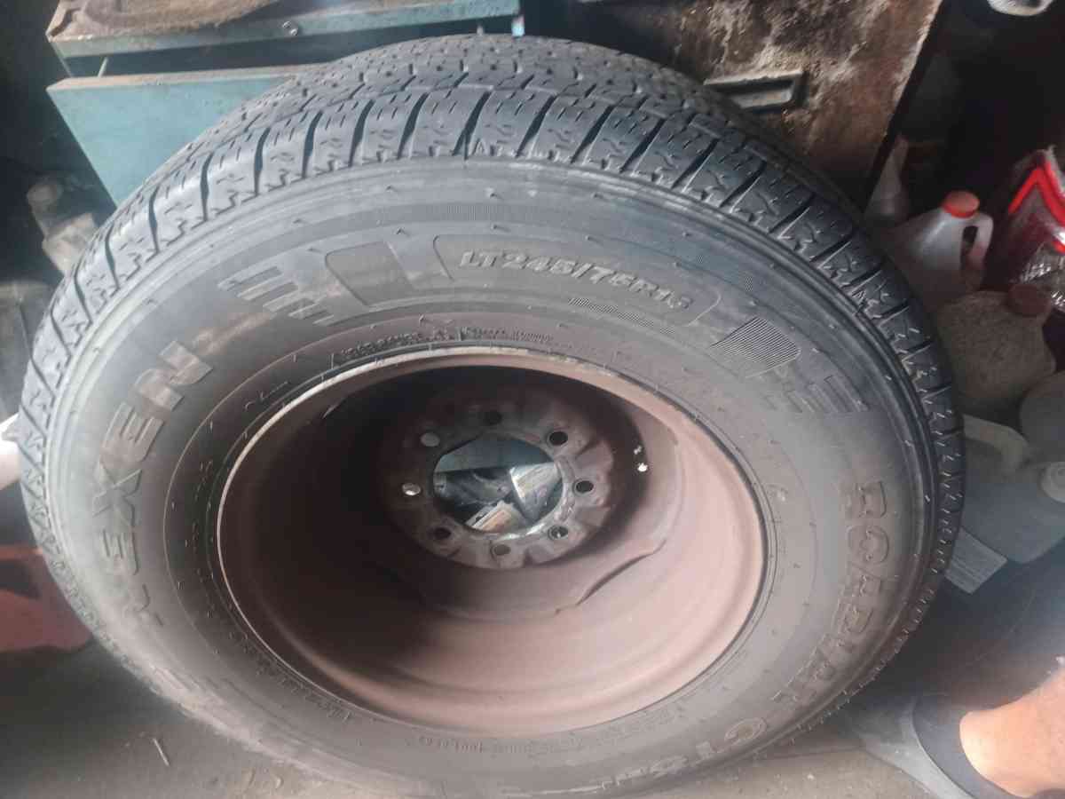 tires  245 75 17 LT 3 tires available like  new