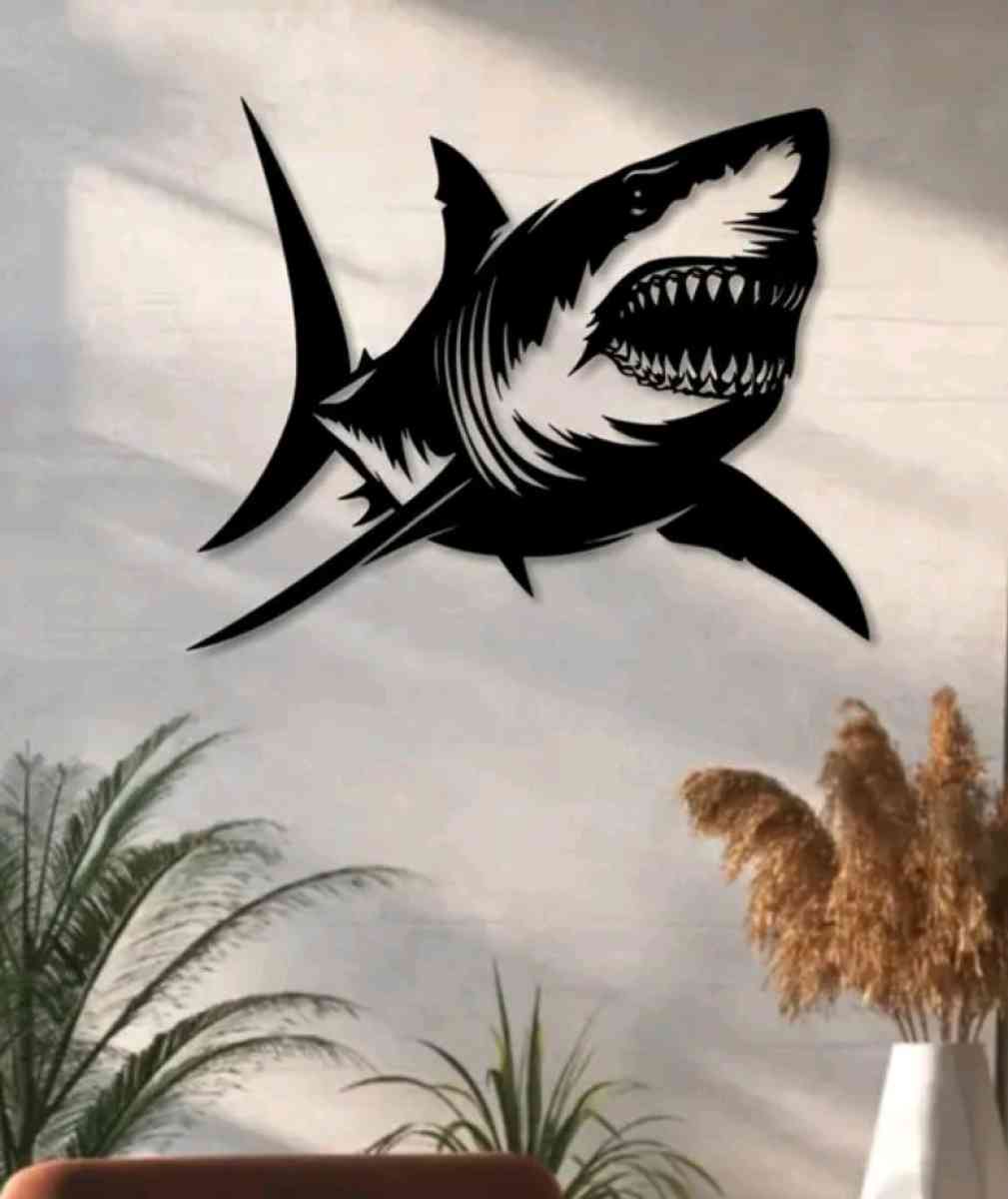 Metal Shark Wall Decor