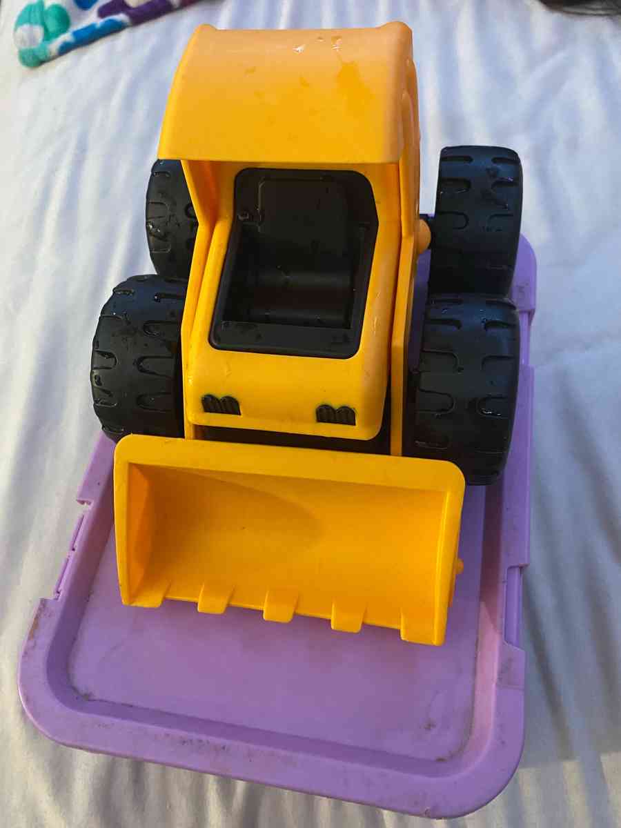 CAT yellow toy tractor