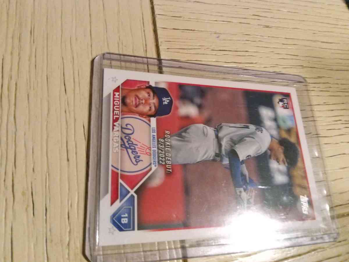 2 card rookie lot of Nolan Jones and Miguel Vargas topps