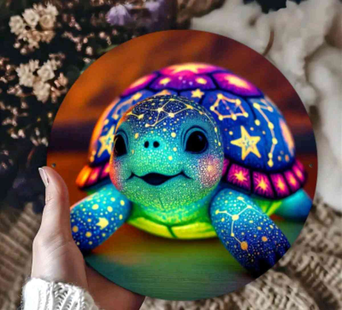 Magical Turtle Metal Wall Decor