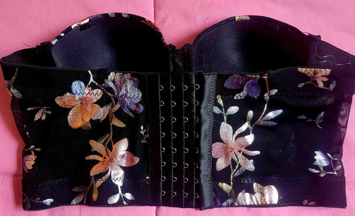Floral Print Strapless Bra