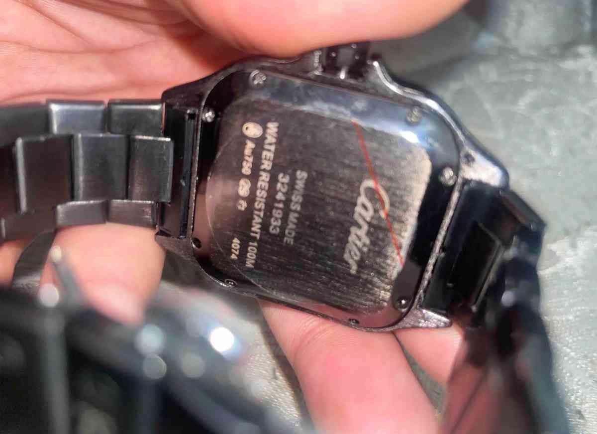 Cartier Santos de Cartier Mens Wristwatch Steel Silver With