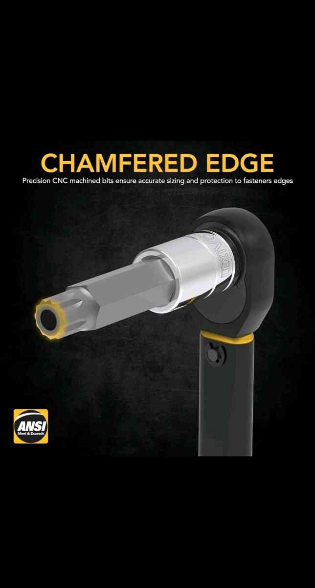 XZN Triple Square Spline Bit Socket SetExtra Long 4Inc10Piec