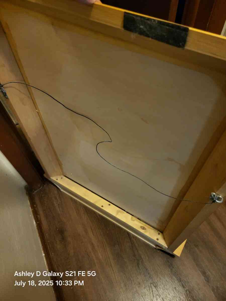 24 inch square wood frame with mirror homedecorone set left