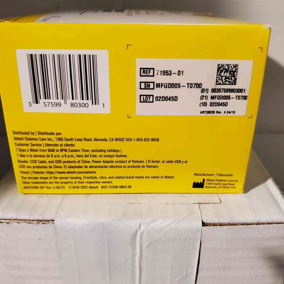 Libre 2 Reader with USB cable  power adapter New Never Used