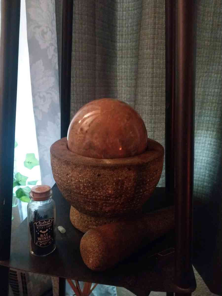 Morter Pestle Ball and Bat Wings Set