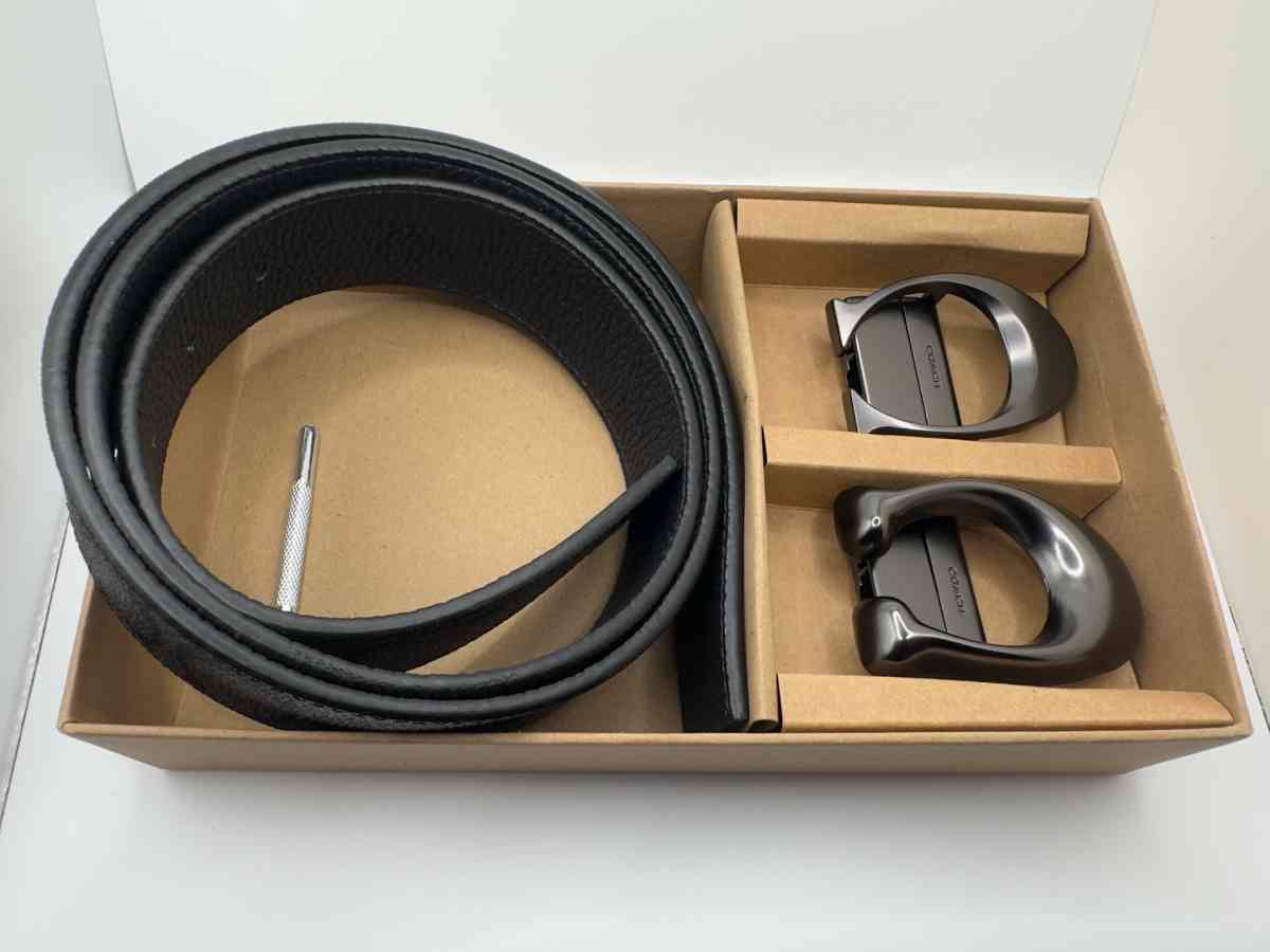 Coach Mens Belt with 2 Buckles