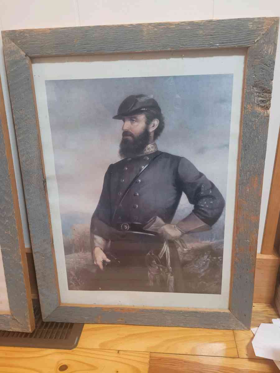 framed prints of Robert E Lee and Stonewall Jackson