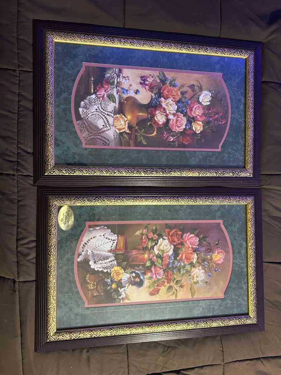 gold frame vintage painting