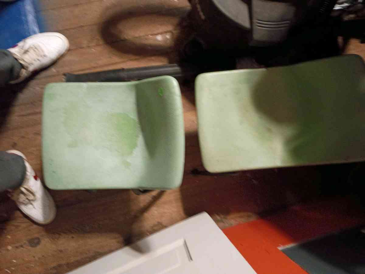 school desk with 2 chairs and office desk