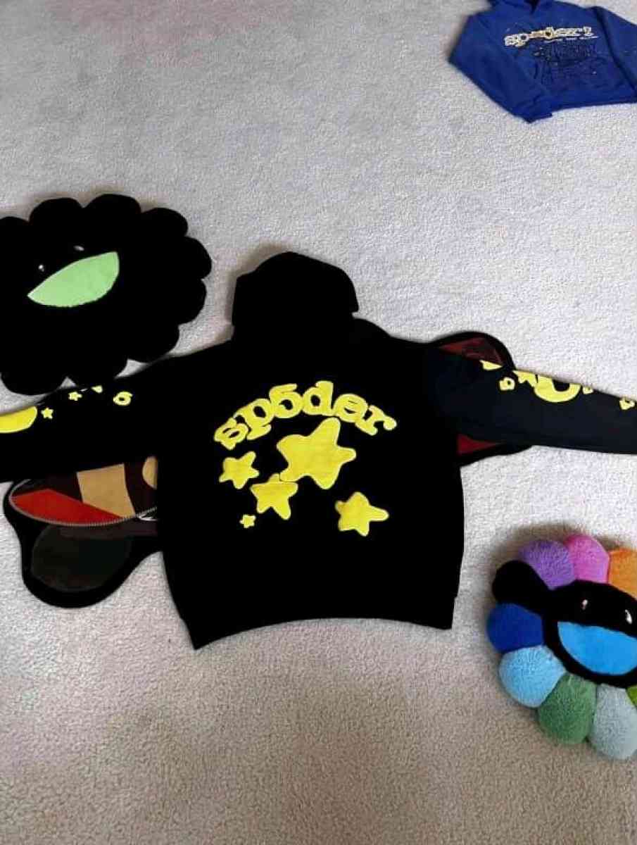 Black and yellow Spider  hoodie