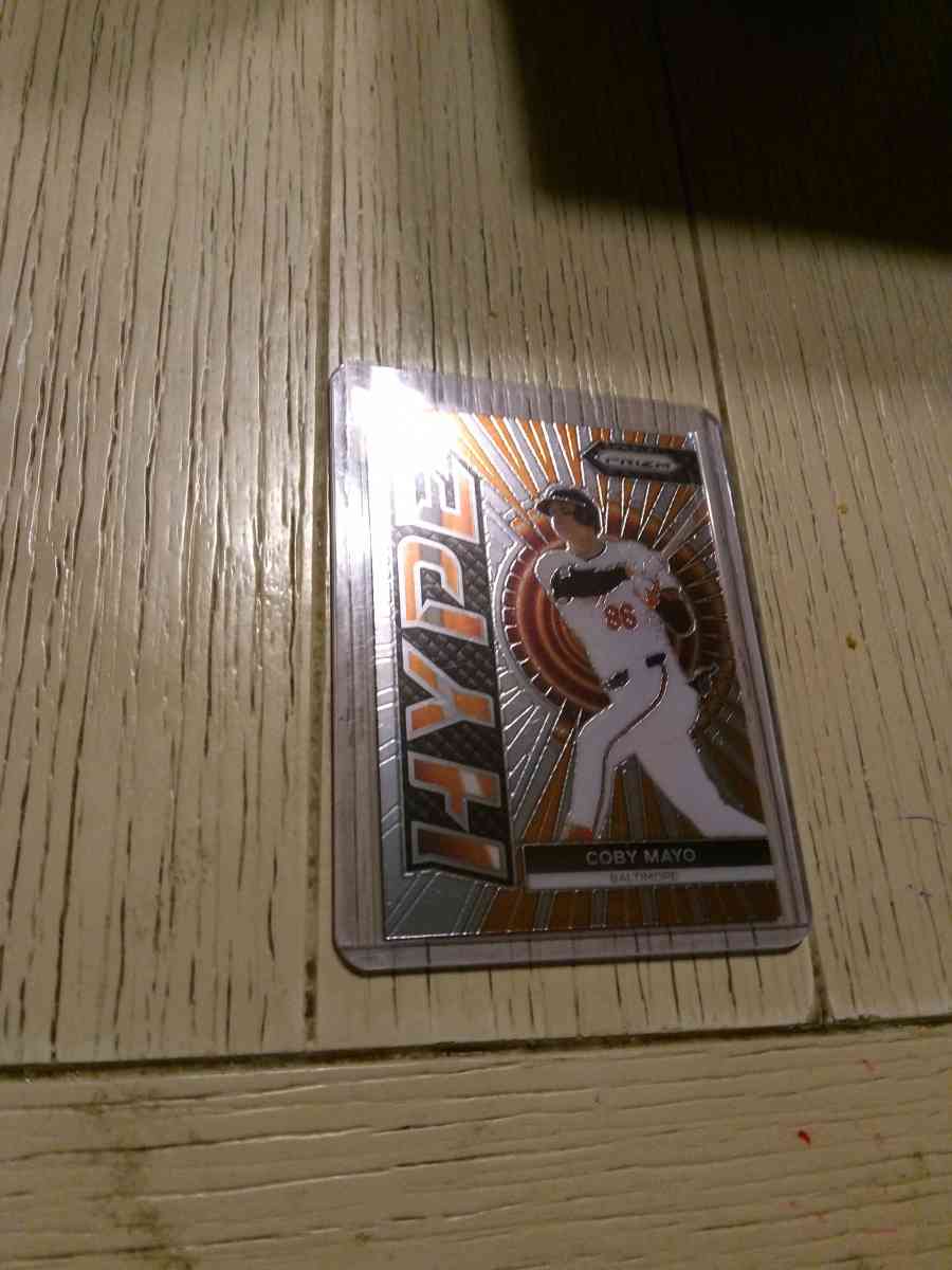 2025 prizm MLB hype insert of Coby Mayo