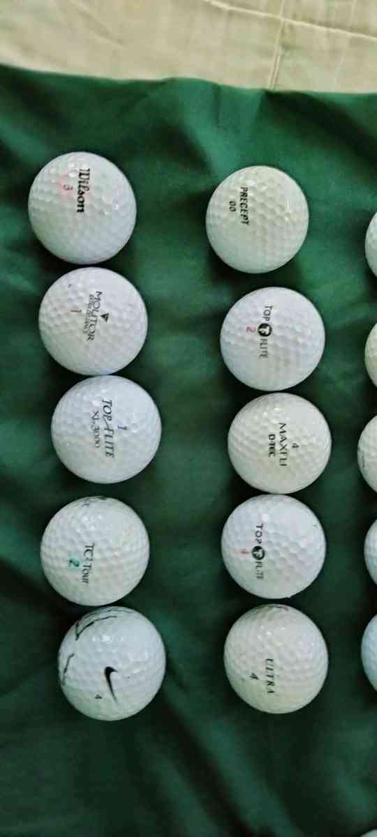 Assorted Used Golf Balls