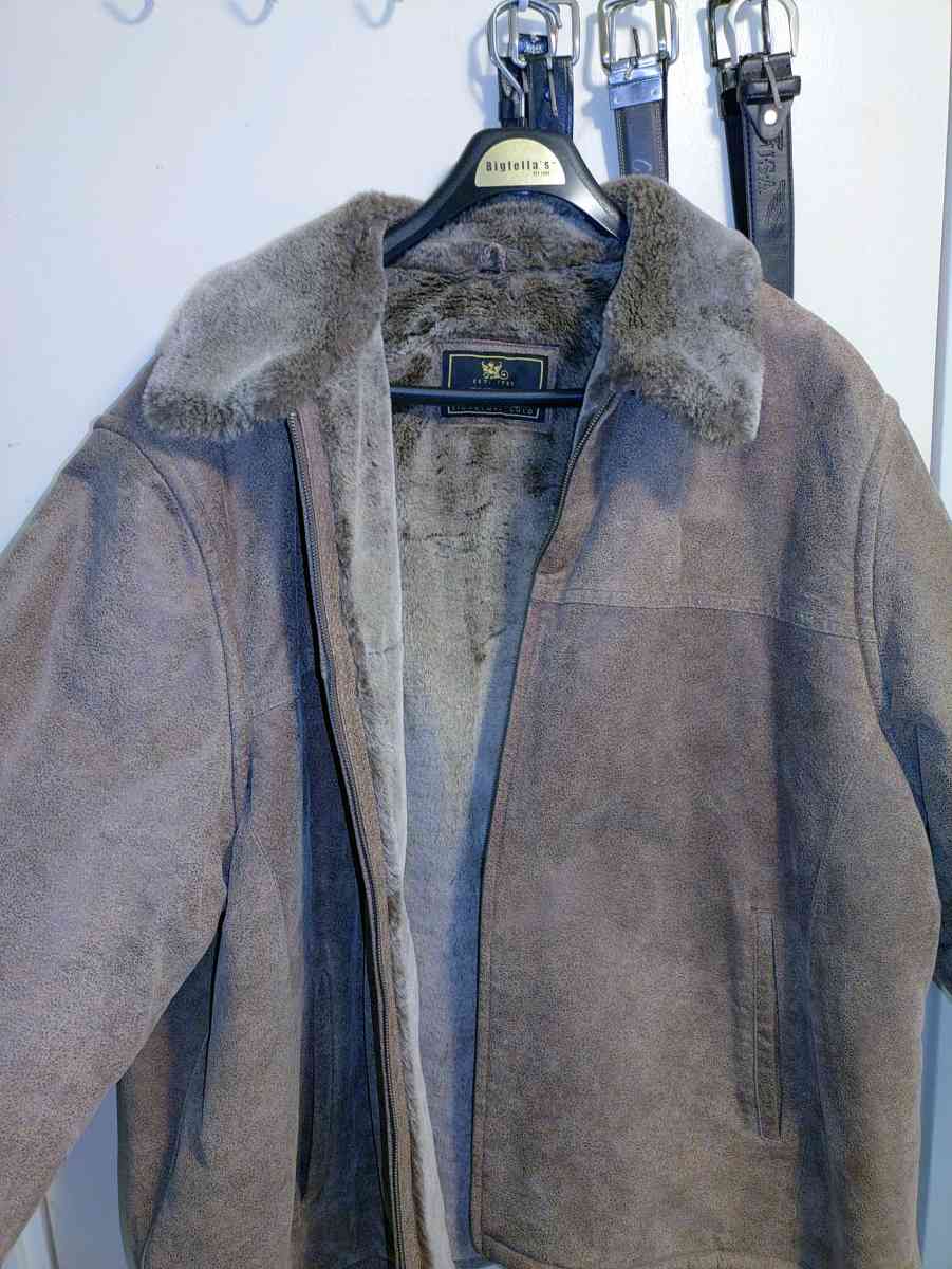 F R Tripler Genuine Leather Coat