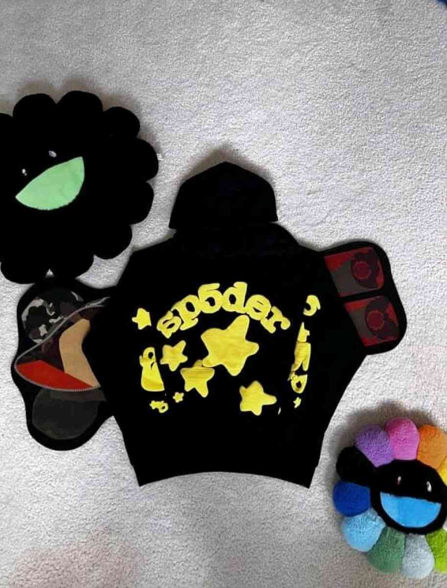 Black and yellow Spider  hoodie