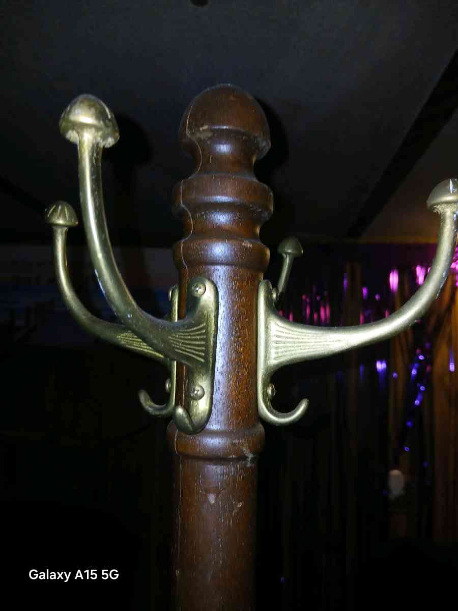 Brass Iron Coat Rack