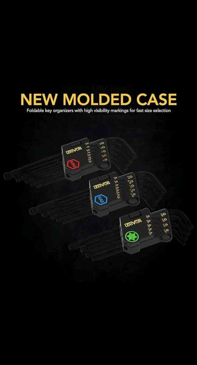 LEXIVON Master Wrench Key Set 35Pc Long Arm Ball End Hex Key