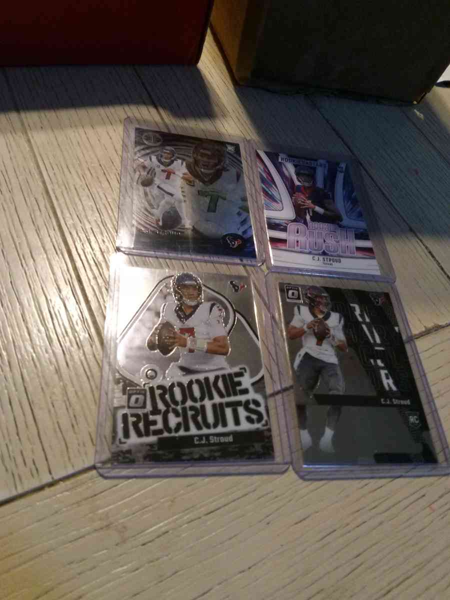 4 card CJ Stroud rookie lot