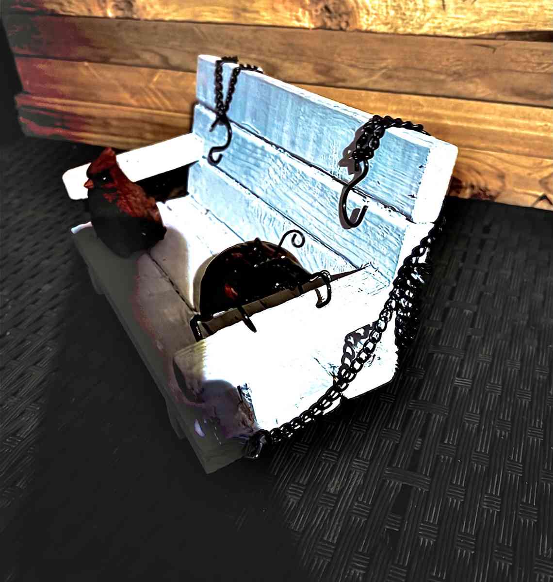 handmade mini swing decor for home and garden