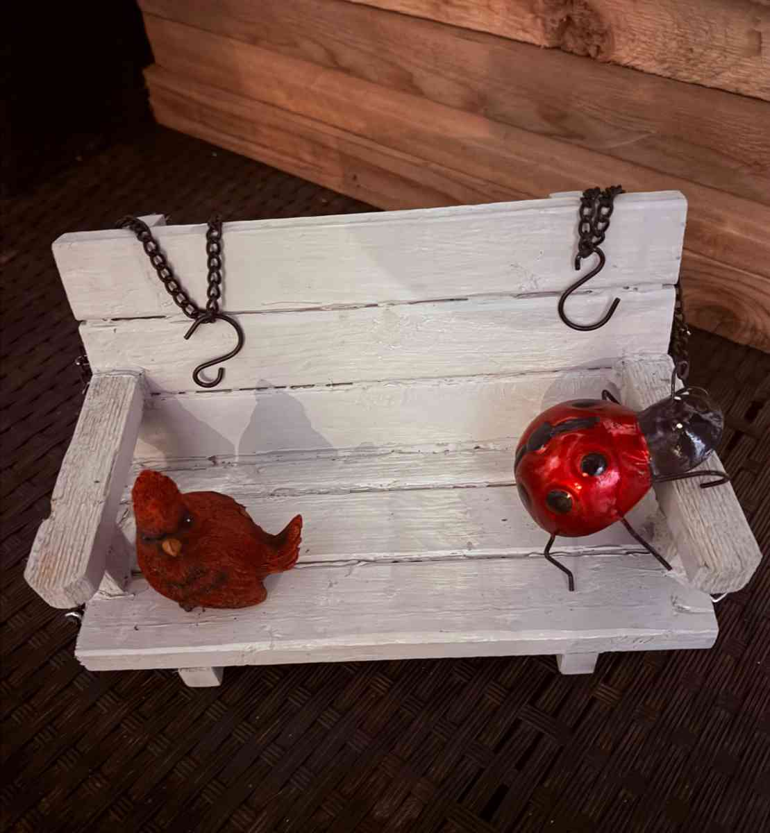 handmade mini swing decor for home and garden