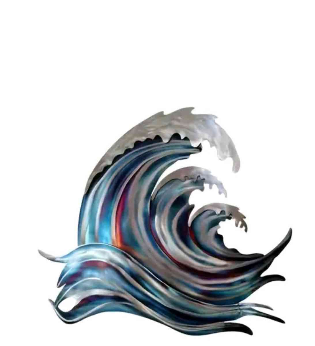 Metal Wave Wall Decor