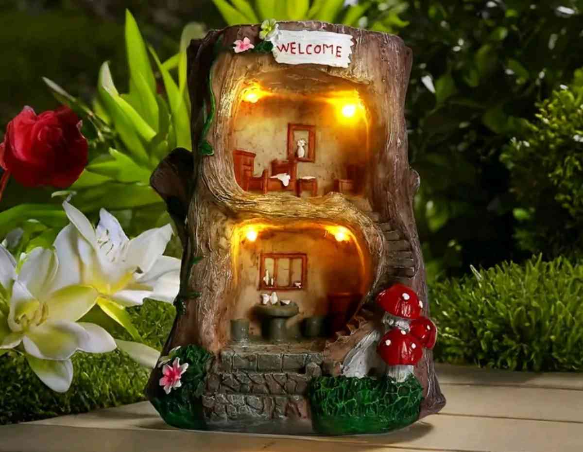 Dwarf and Fairy House Solar Powered